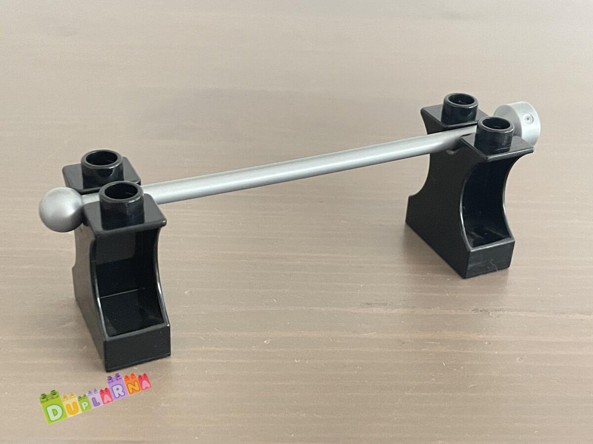 Lego Duplo Kostka podpěra černá