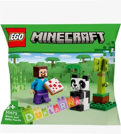 Lego Minecraft 30672 - Steve a pandí mládě