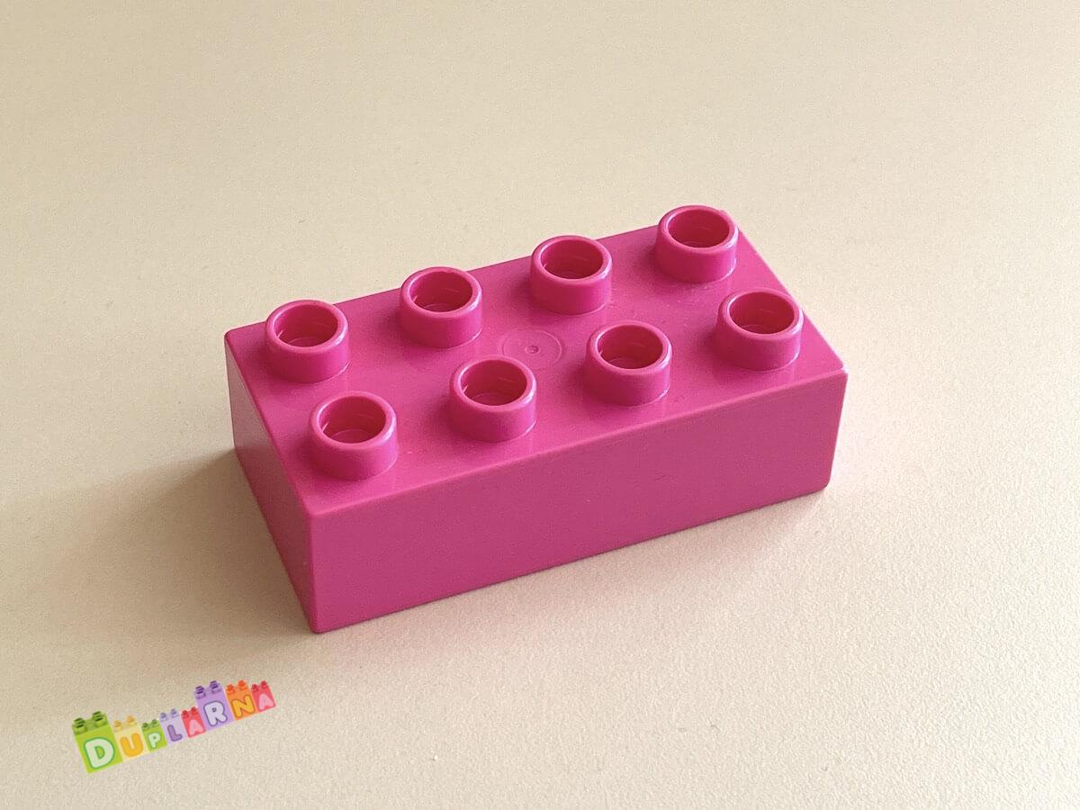 Lego Duplo - Kostka tmavě růžová 2x4