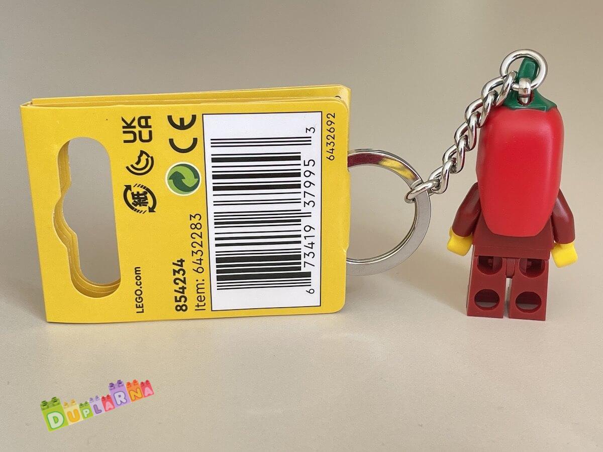 Lego 854234 klíčenka - Přívěsek na klíče – Dívka v kostýmu chilli papričky