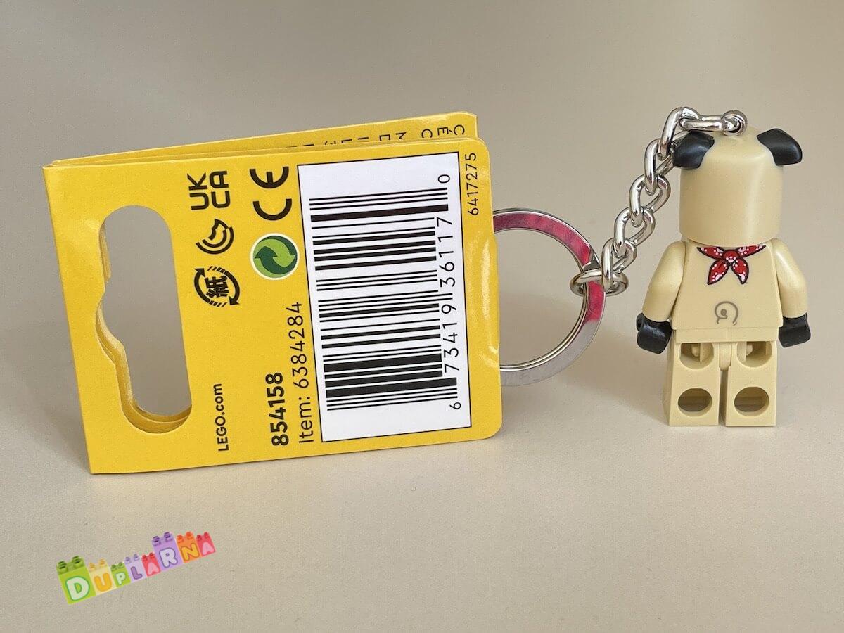 Lego 854158 klíčenka - Přívěsek na klíče – Chlapík v kostýmu buldočka