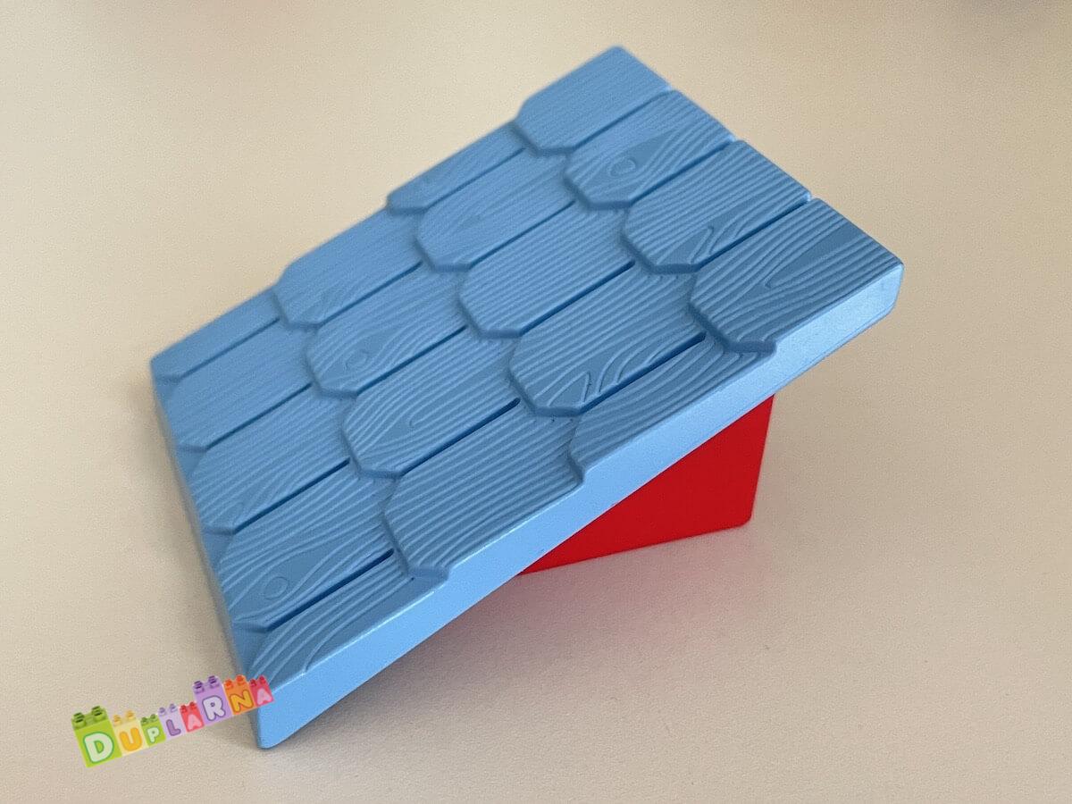 Lego Duplo - Střecha světle modrá - červená