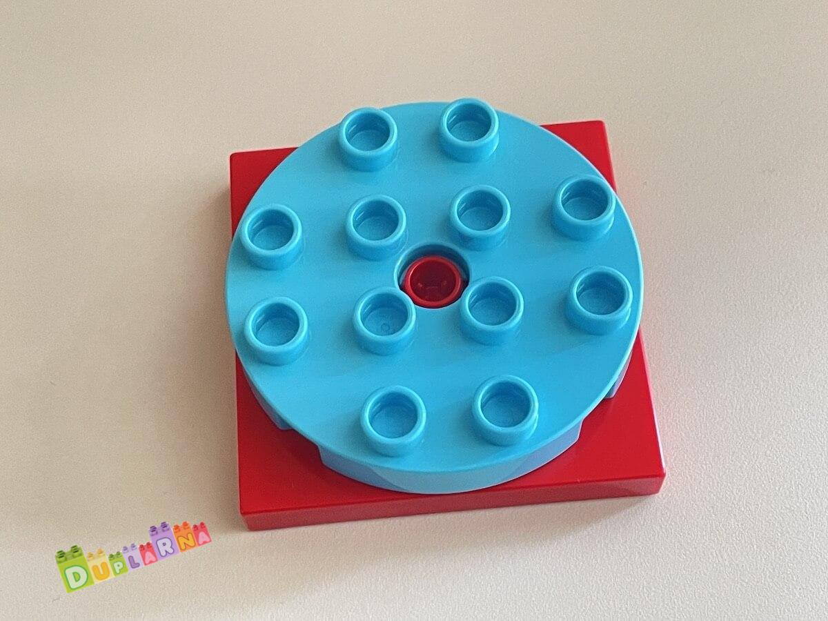 Lego Duplo otočná kostka velká kulatá tyrkysová