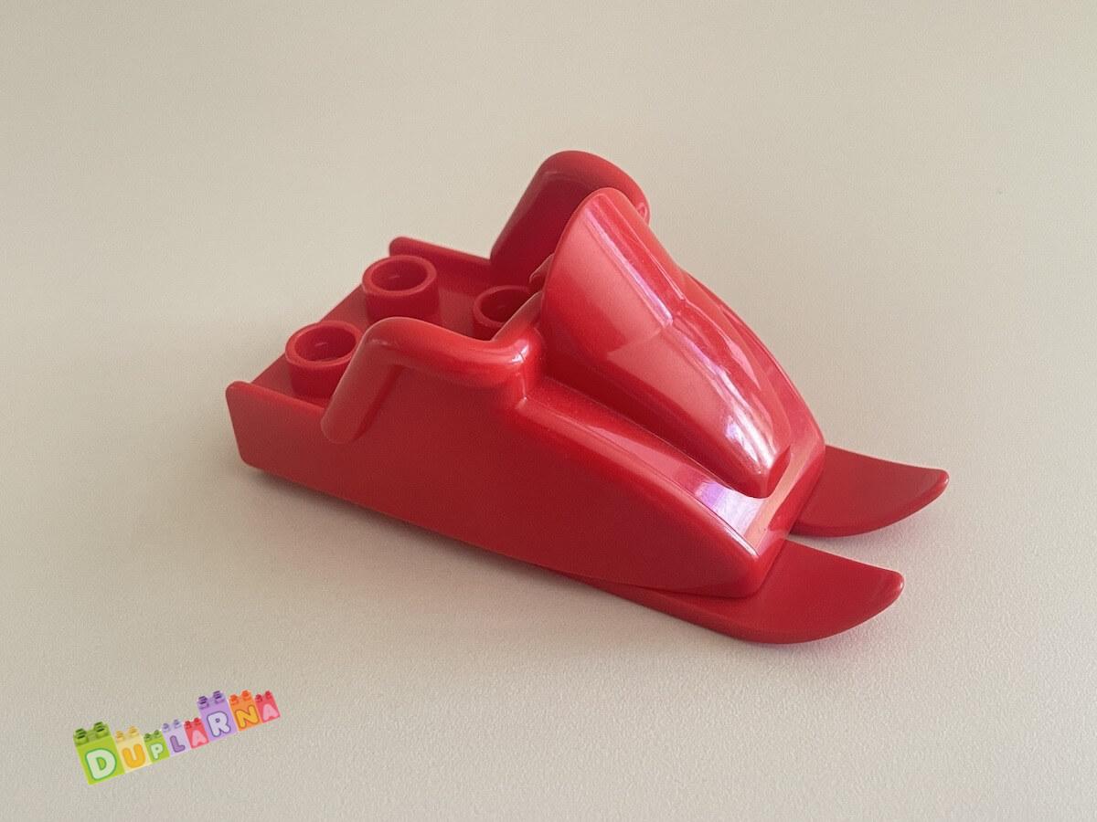 Lego duplo - červený skútr + lyže