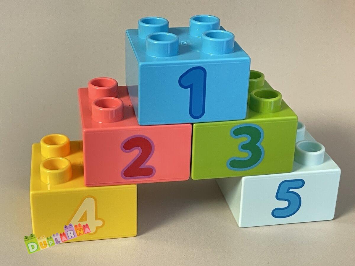 Lego Duplo Kostky s čísly, čísla 1-5
