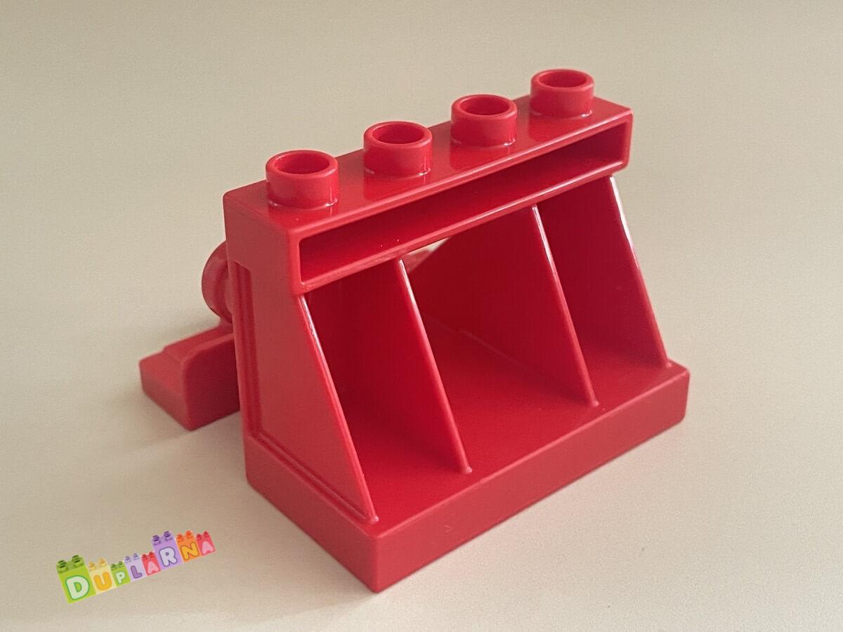 Lego Duplo koleje - koncová kolej červená (zarážka)