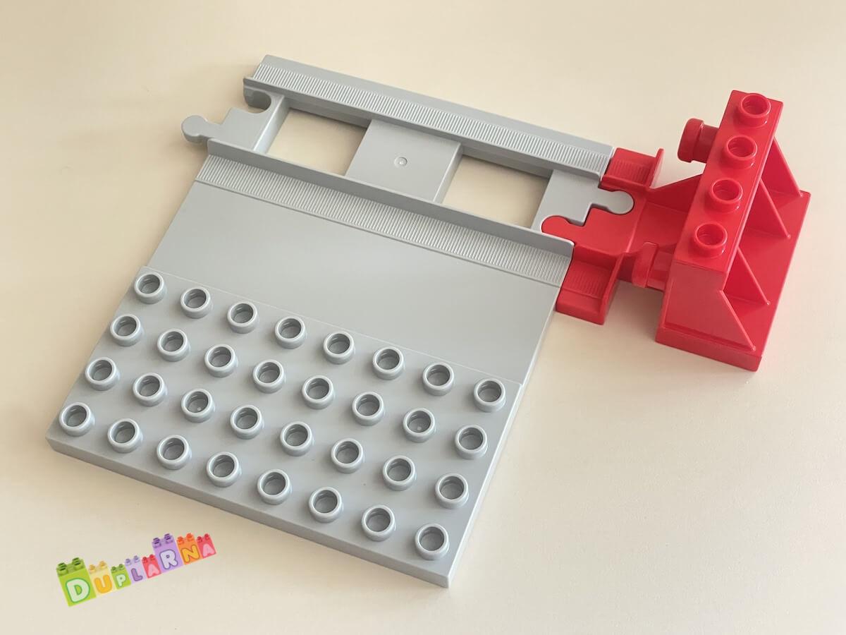 Lego Duplo koleje zastávka + koncová kolej (zarážka)