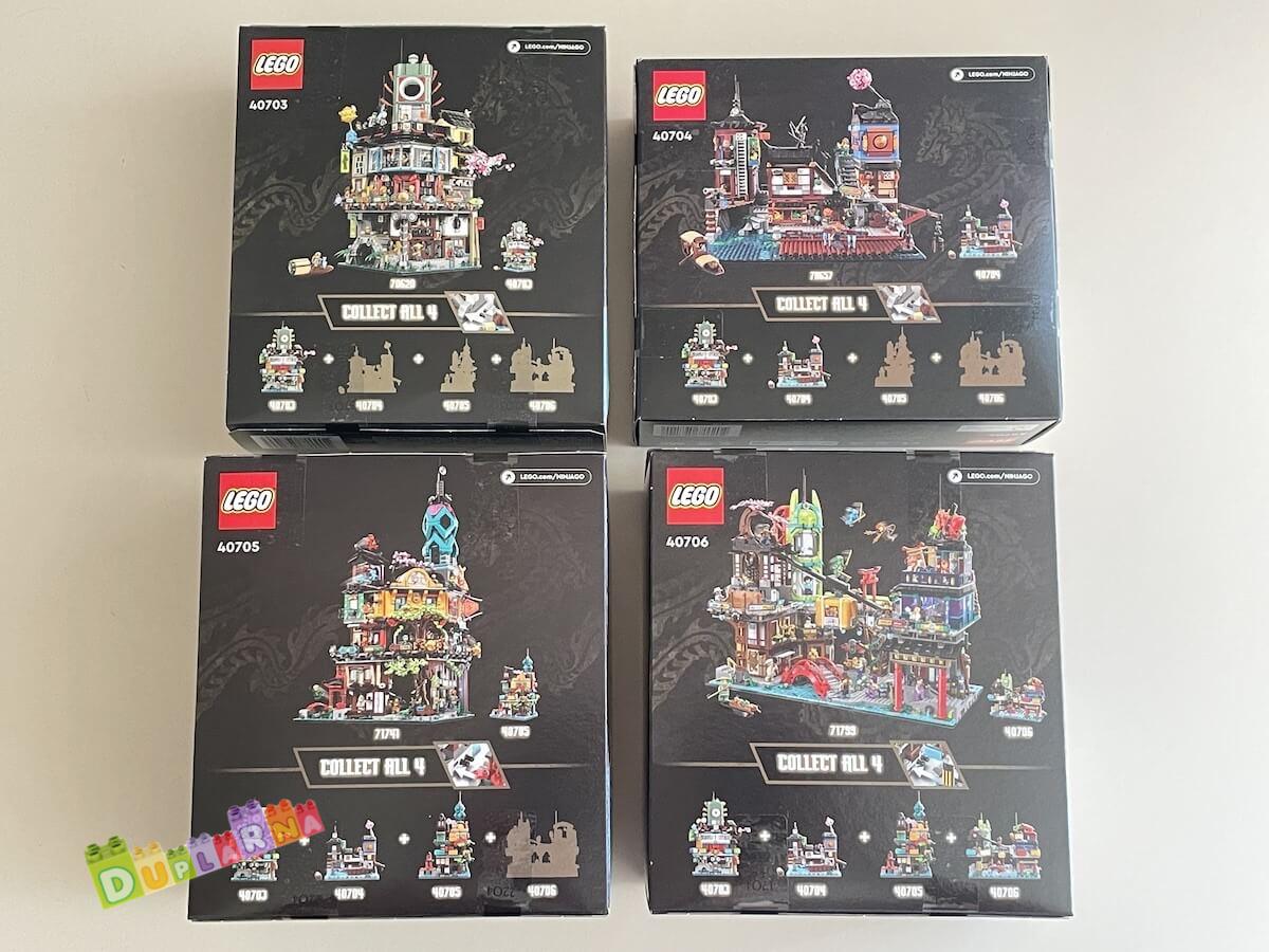 Lego GWP Ninjago kolekce 40703, 40704, 40705, 40706 - Miniaturní NINJAGO® City