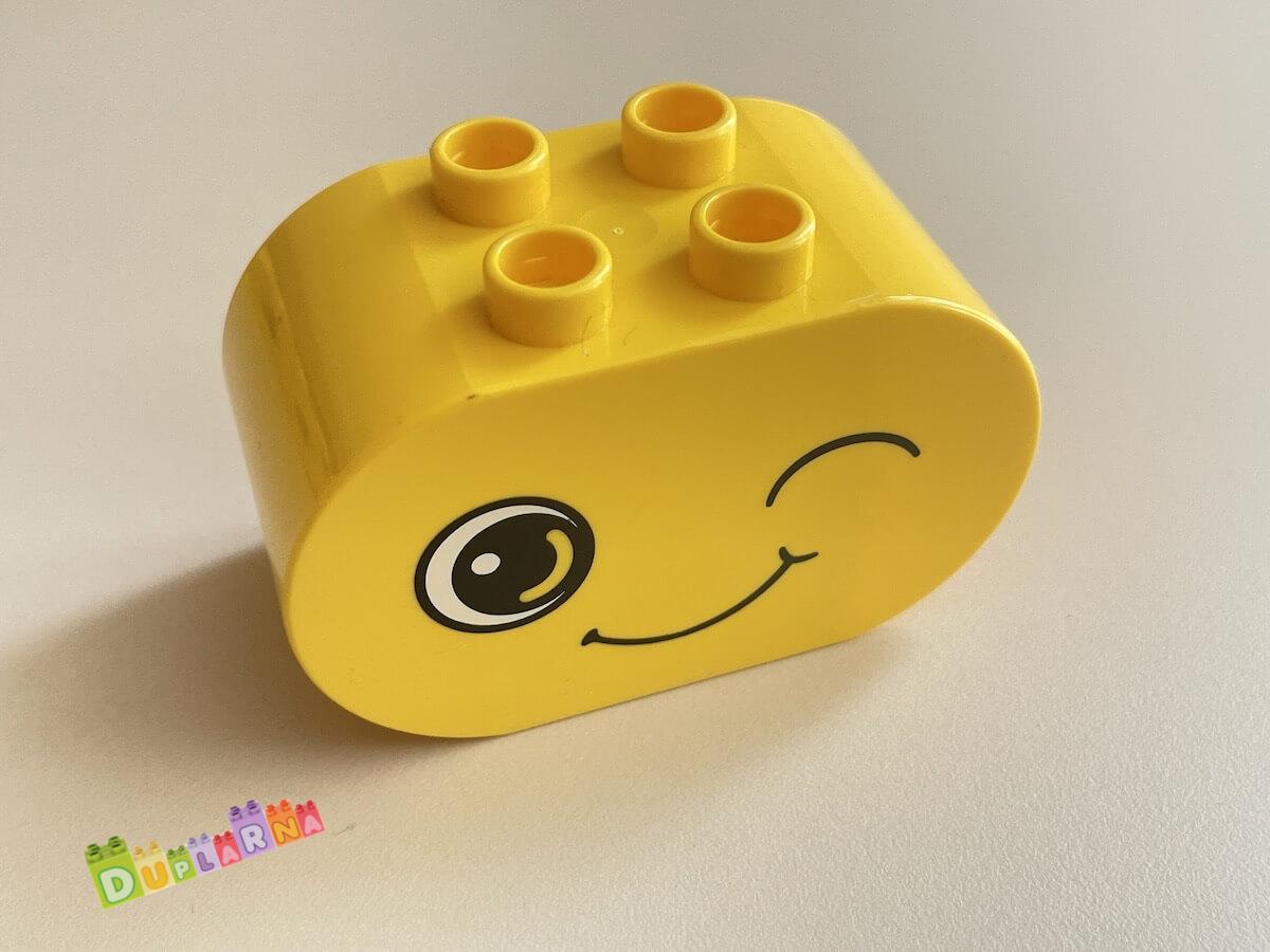 Lego Duplo - Kostka hlava - smutný obličej