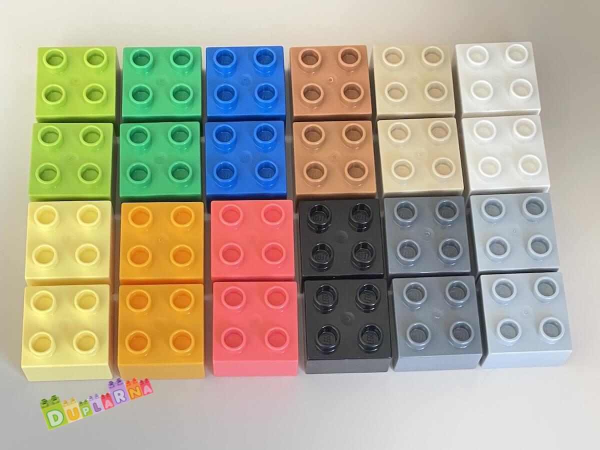 Lego Duplo kostky barevné - nové