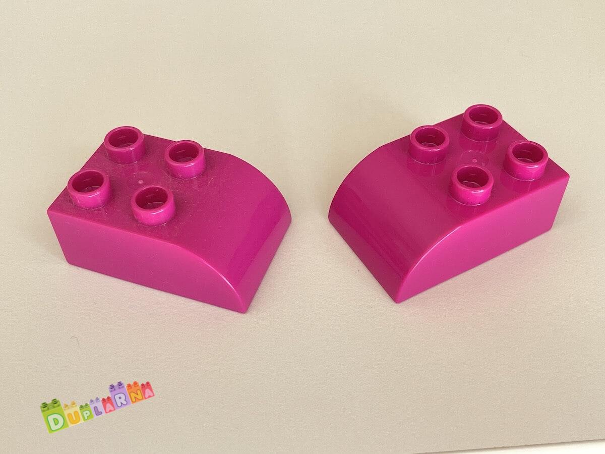 Lego Duplo Kostka 2x3 zaoblená tmavě růžová (magenta)
