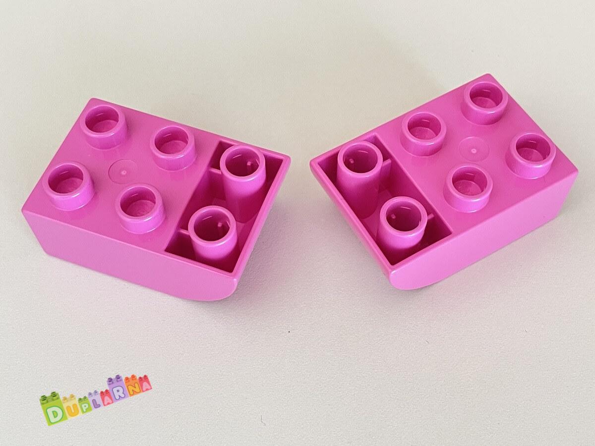 Lego Duplo Kostka 2x3 zaoblená obrácená tmavě růžová