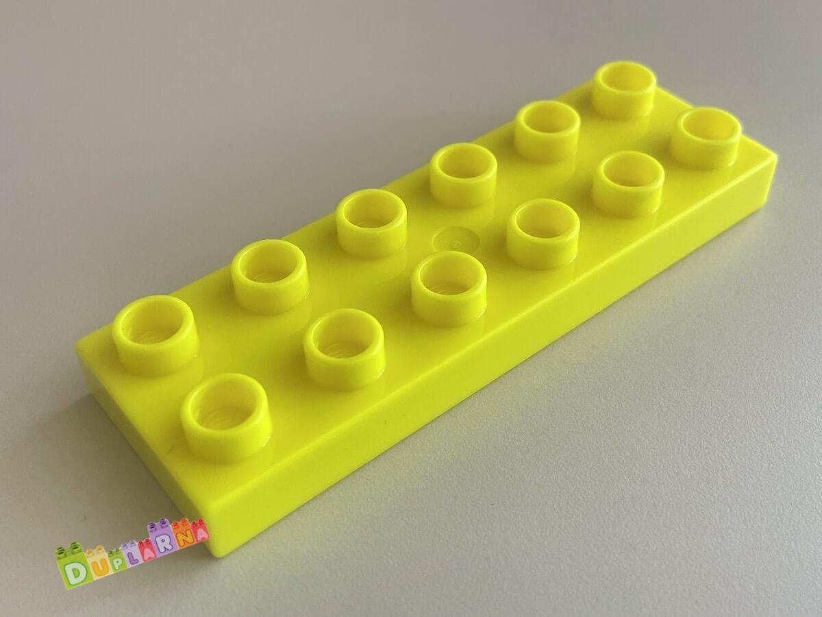Lego Duplo - desky / kostky 2x6 - neonová