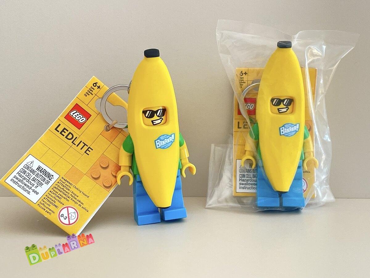 Lego 5005706 svíticí klíčenka - Světlo na klíče – Chlapík v převleku banánu 