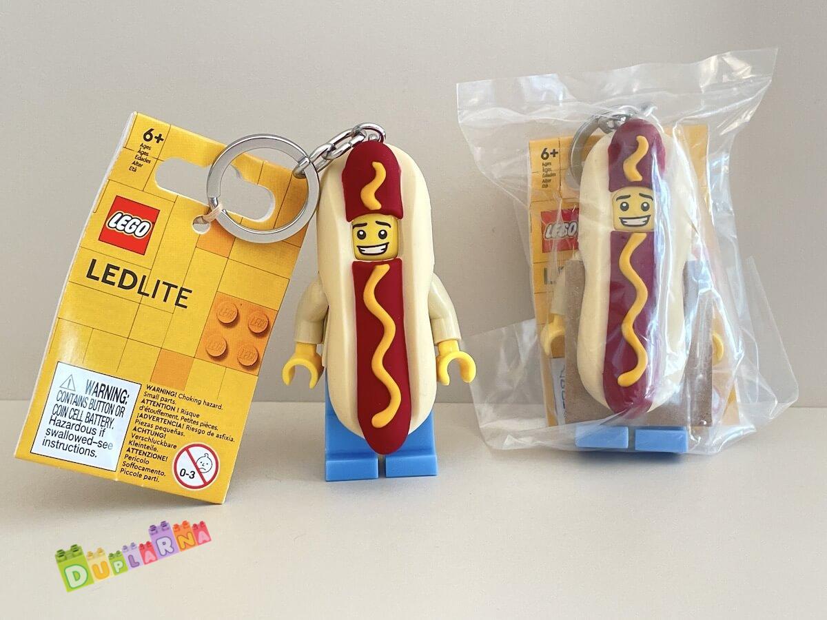 Lego 5005705 svíticí klíčenka - Světlo na klíče – Chlapík převlečený za párek v rohlíku