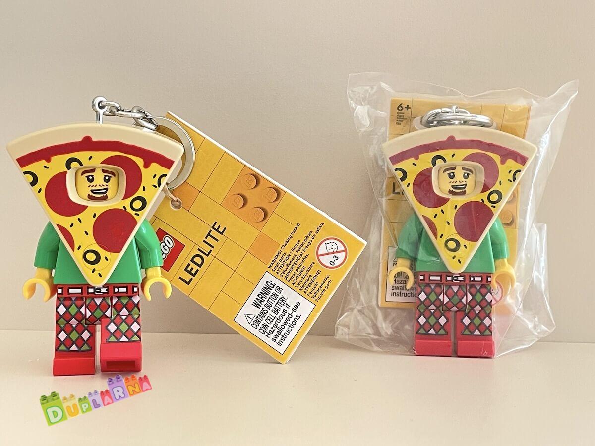 Lego 5005705 svíticí klíčenka - Světlo na klíče – Chlapík převlečený za Pizza