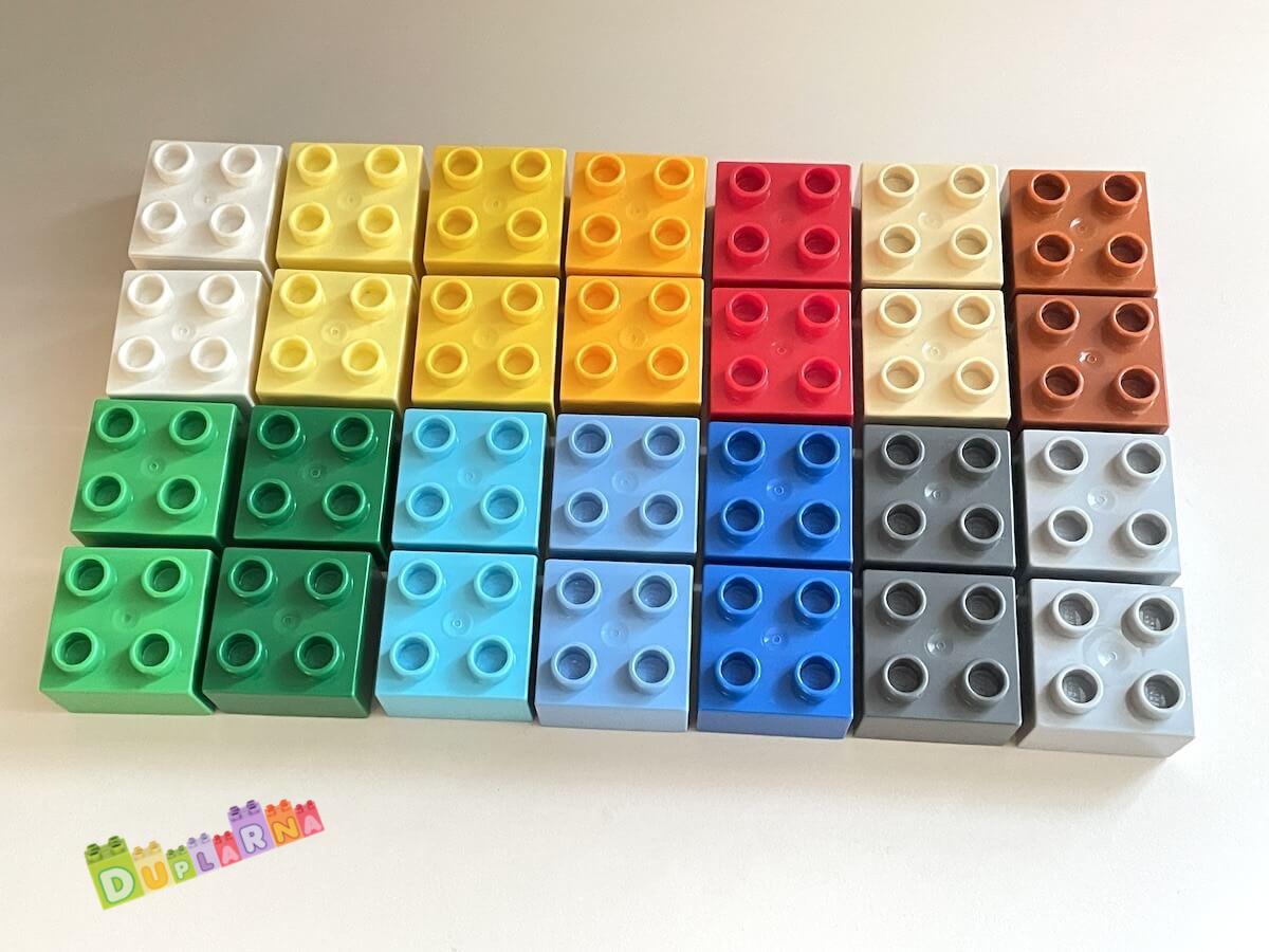 Lego Duplo kostky barevné