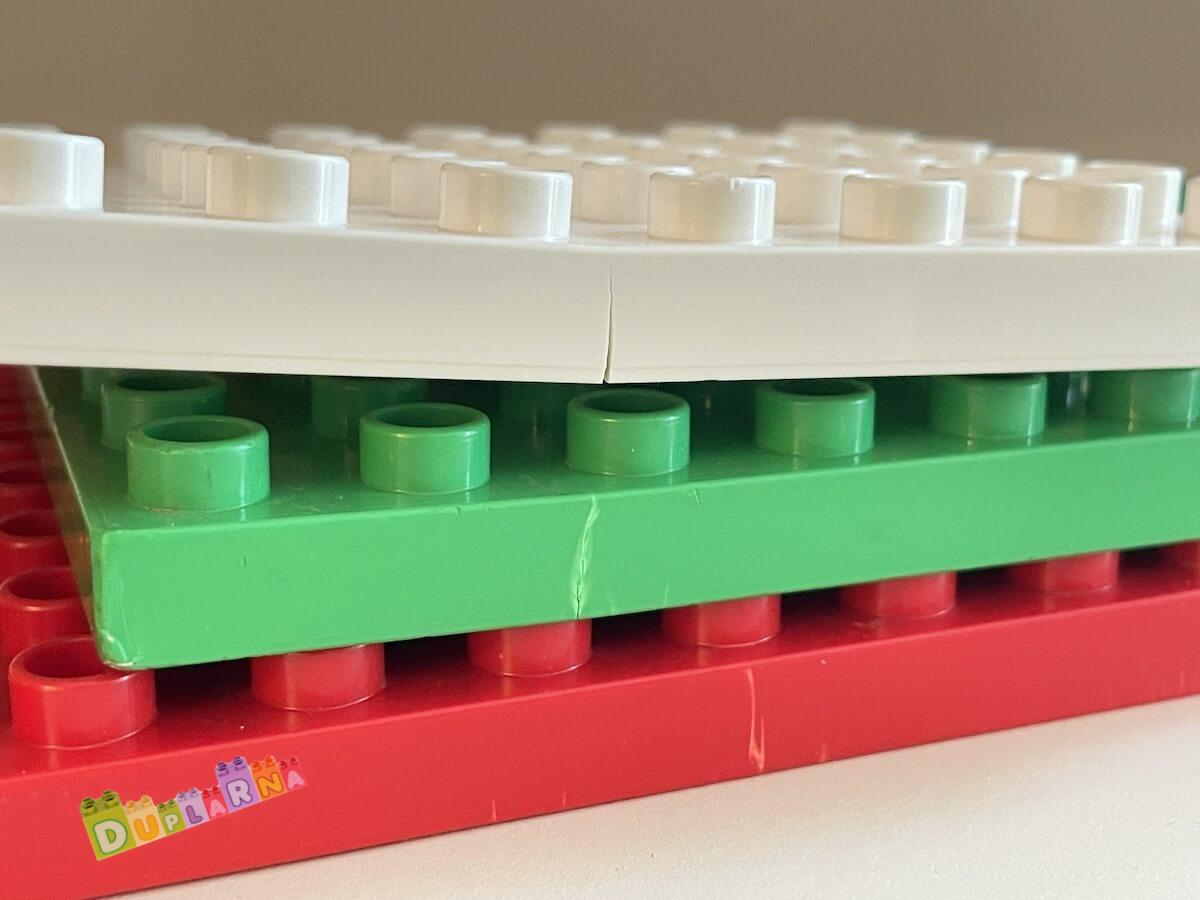 Lego Duplo Deska / podložka - 3 ks poškozené