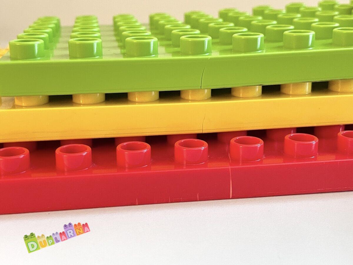 Lego Duplo Deska / podložka - 3 ks poškozené