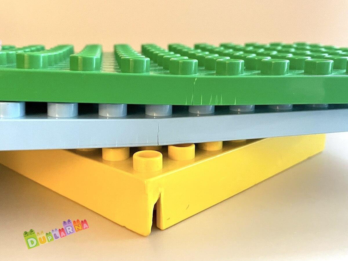 Lego Duplo Deska / podložka - 3 ks poškozené