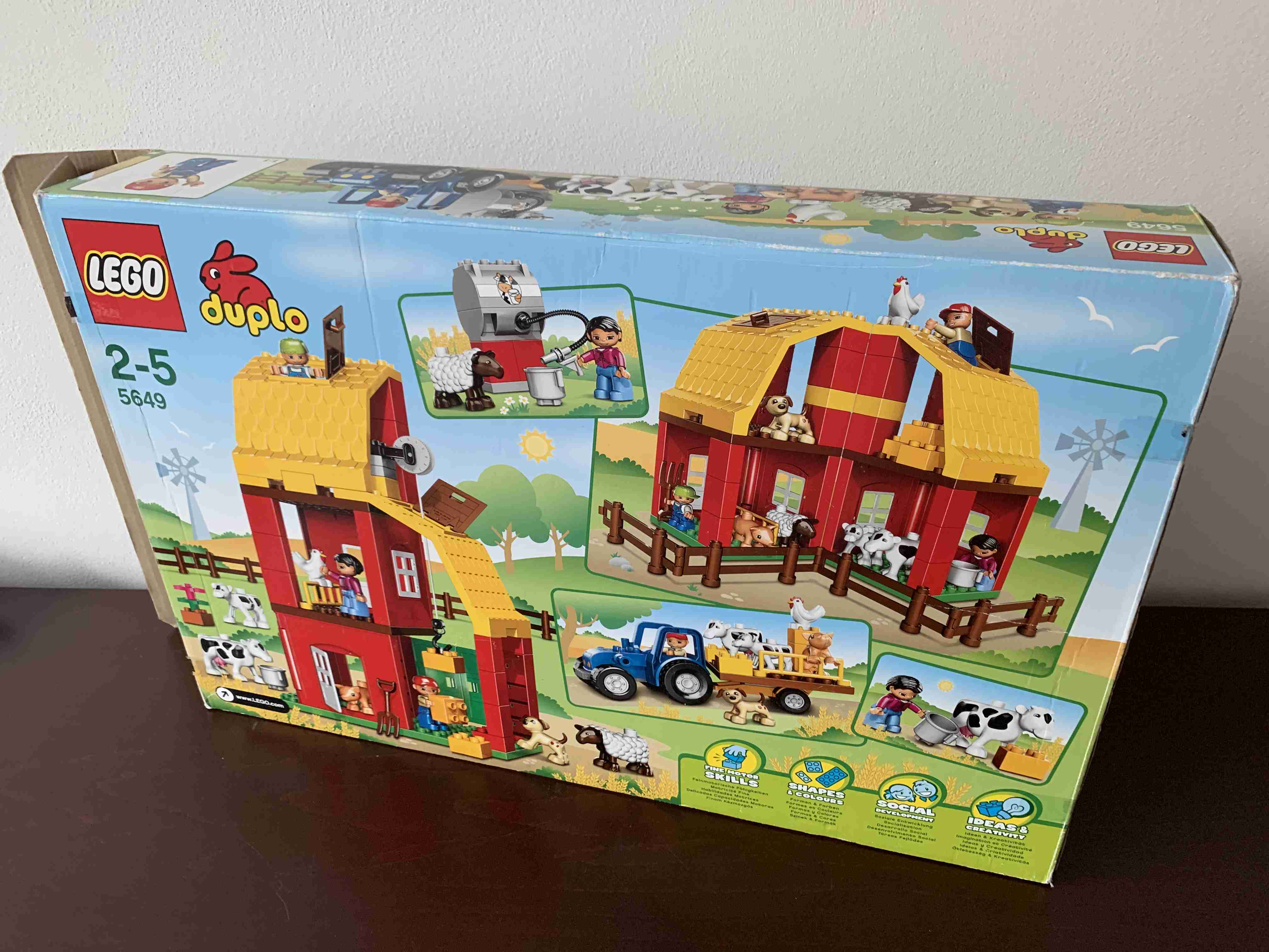 Lego Duplo 5649 - Velká farma , traktor , zvířata