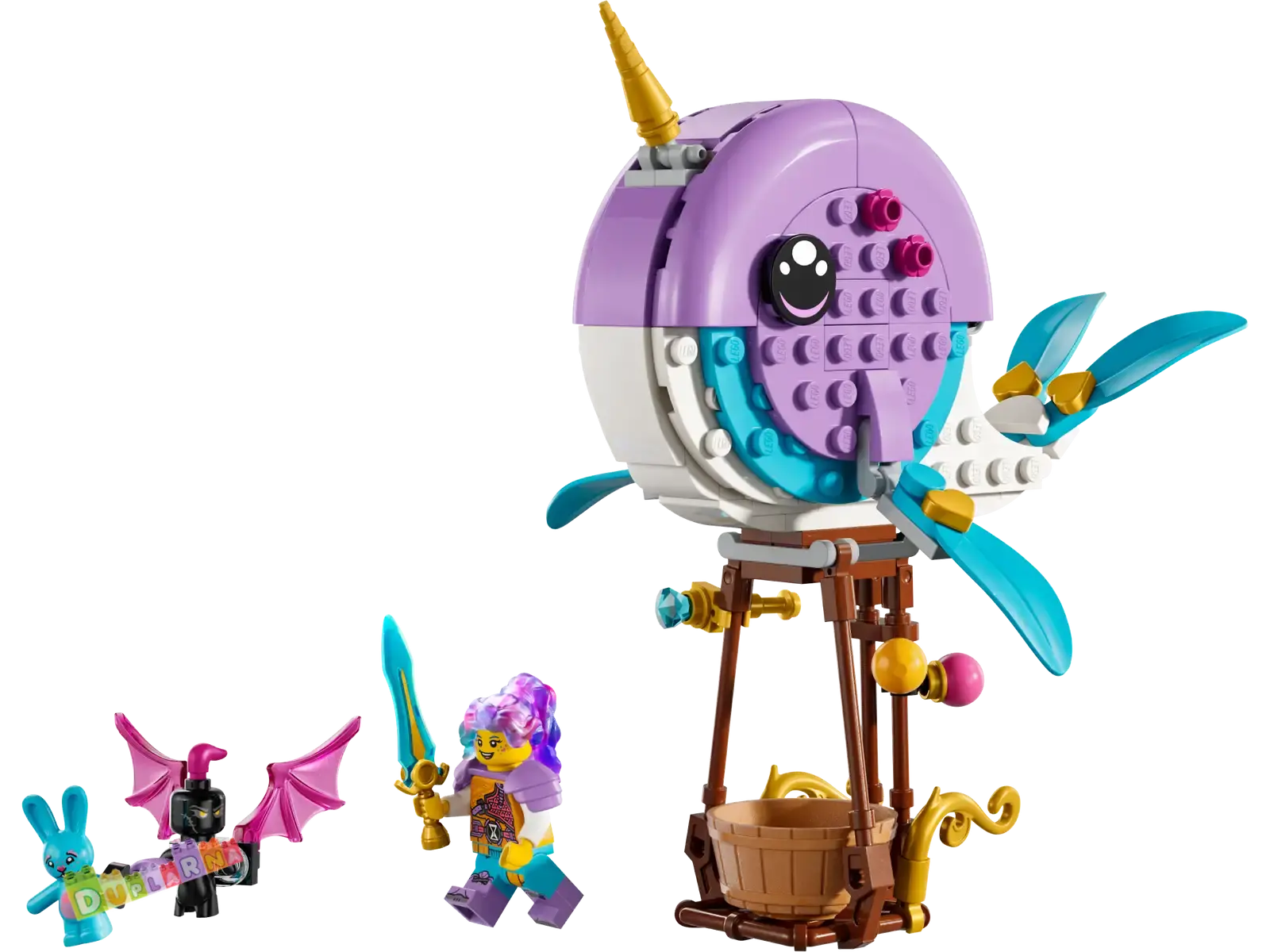 Lego DREAMZzz 71472 - Izzie a její horkovzdušný balón ​ve tvaru narvala