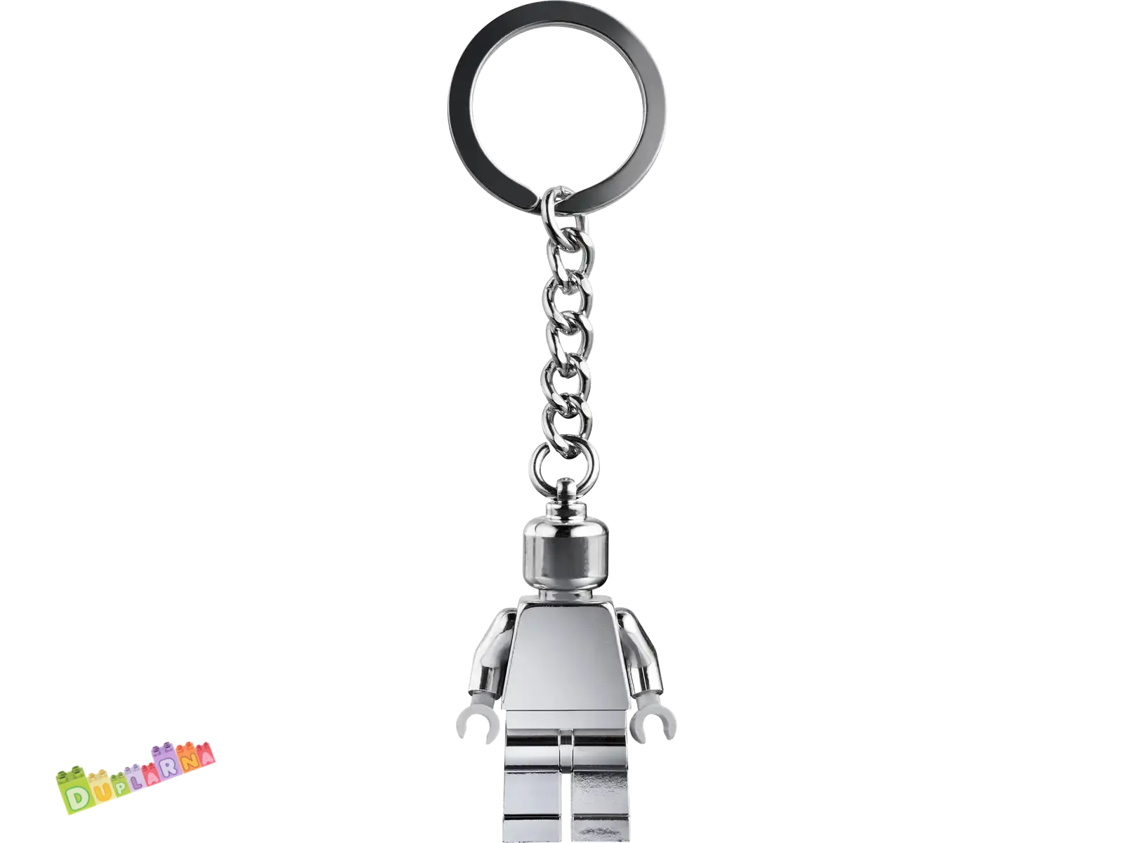 Lego 854305 klíčenka - Přívěsek na klíče se stříbrnou minifigurkou