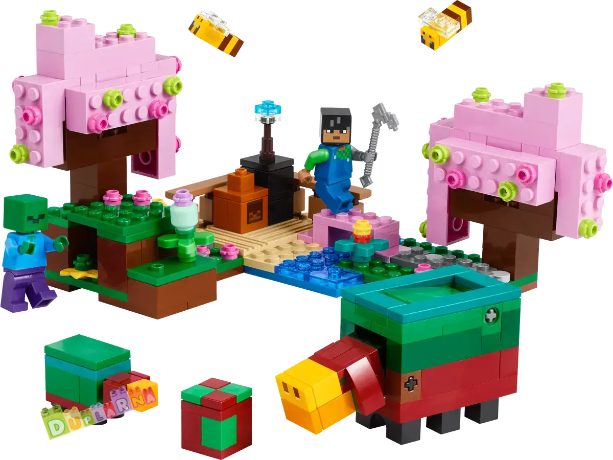 Lego Minecraft 21260 - Zahrada s rozkvetlými třešněmi