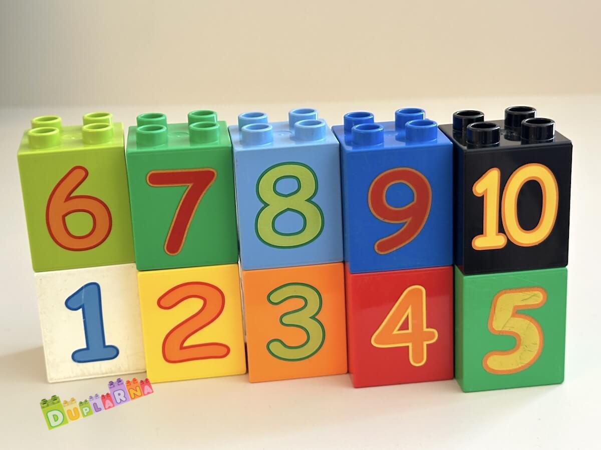 Lego Duplo Kostky s čísly, čísla 1-10