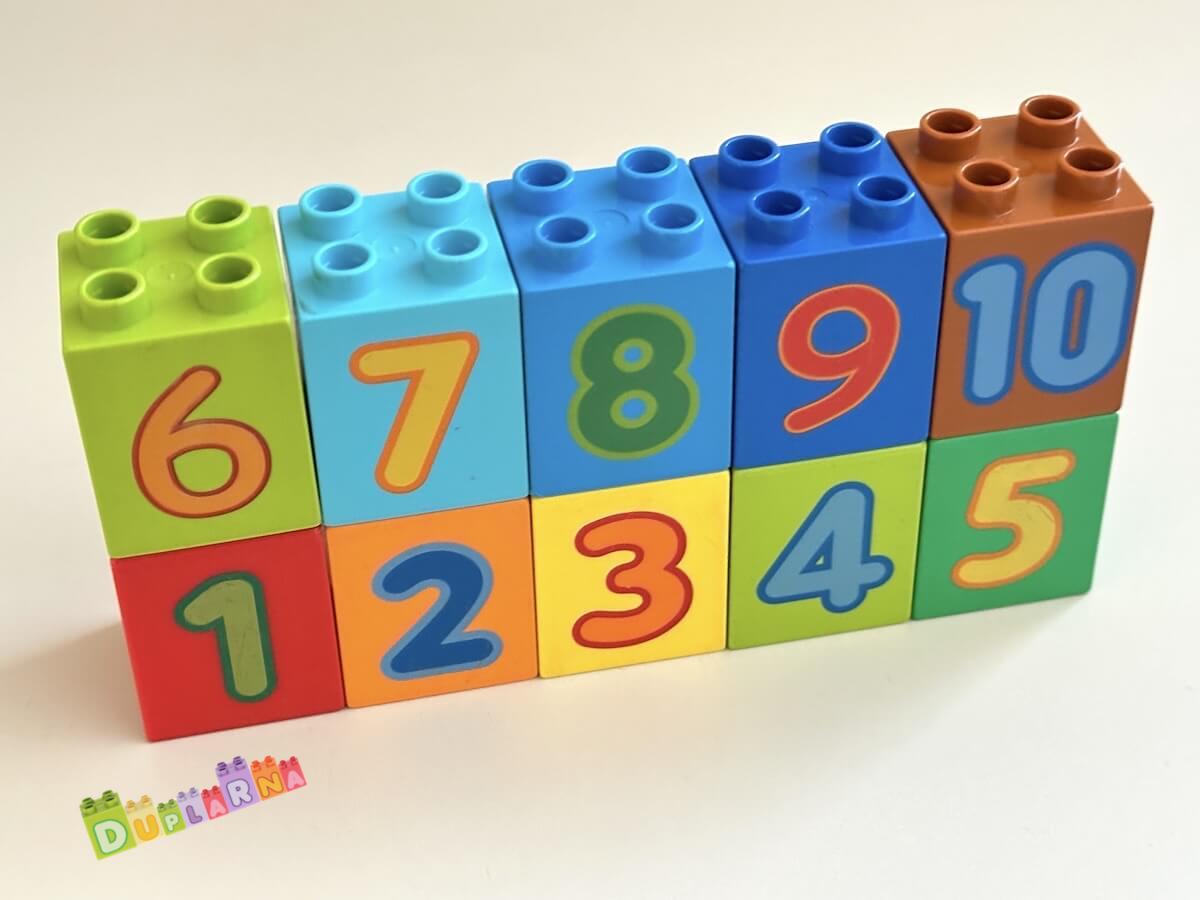 Lego Duplo Kostky s čísly, čísla 1-10