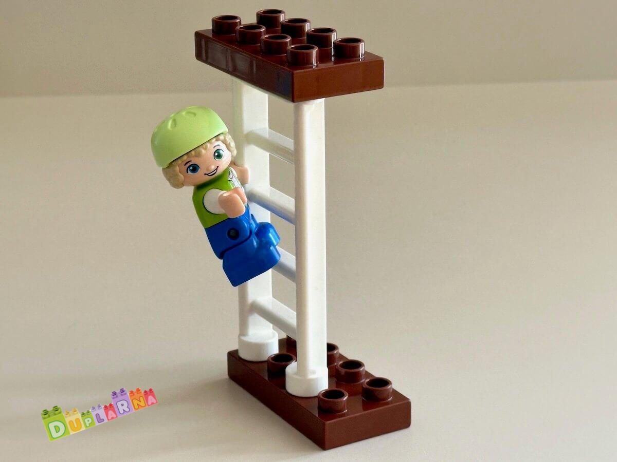 Lego Duplo žebřík, schody - bílý