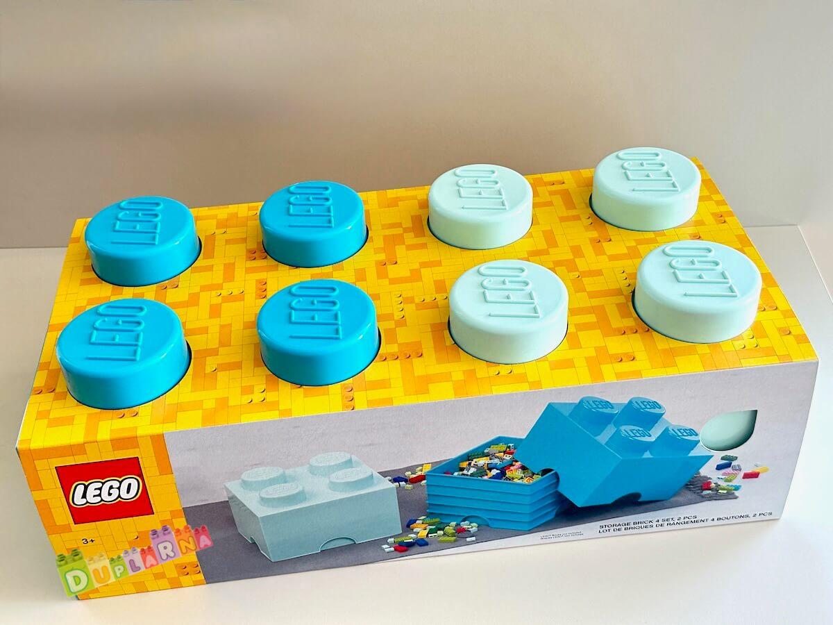 Lego BOX tyrkysový 2ks