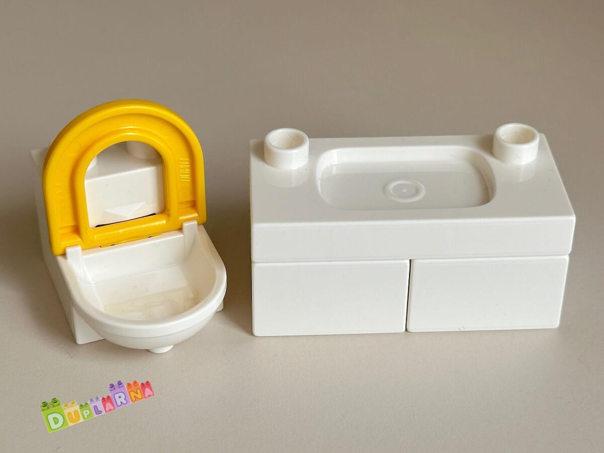 Lego Duplo koupelna (umyvadlo, záchod)