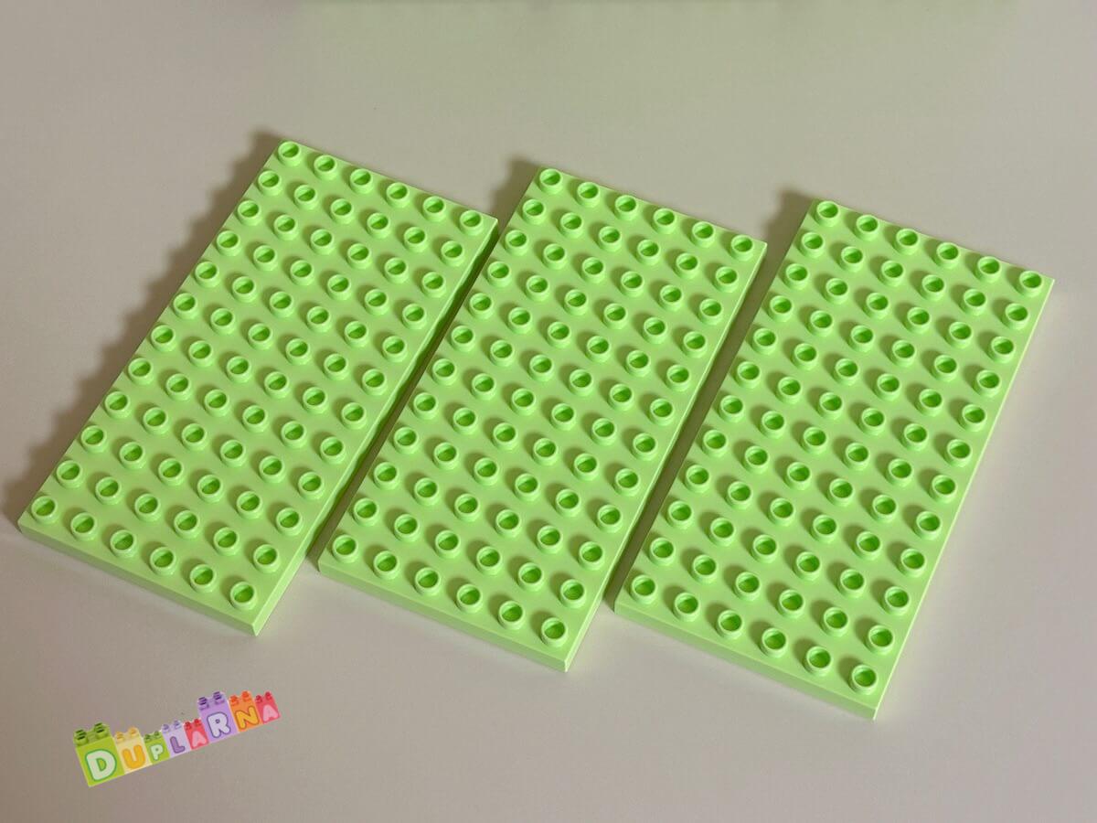 Lego Duplo deska / podložka 6x12 - Světle zelená / Nová