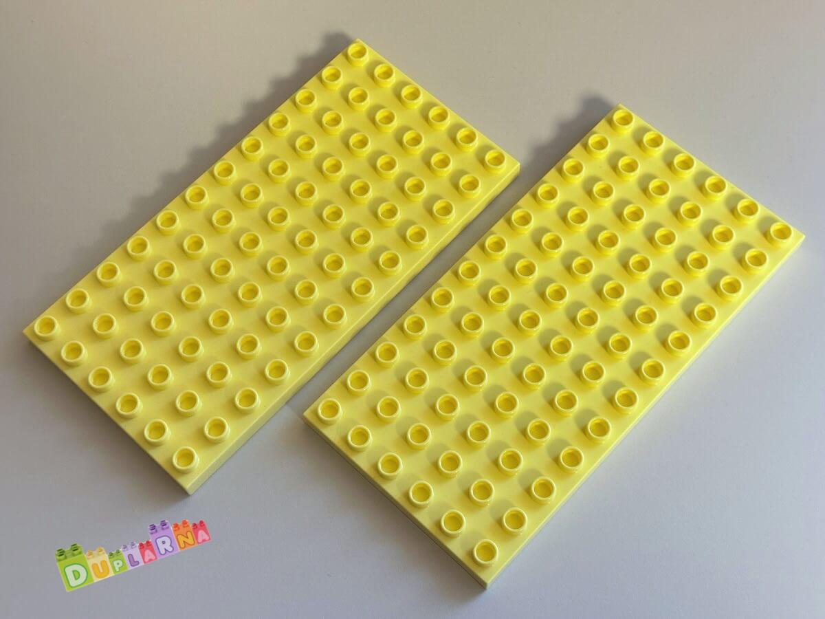 Lego Duplo deska / podložka 6x12 světle žlutá nová