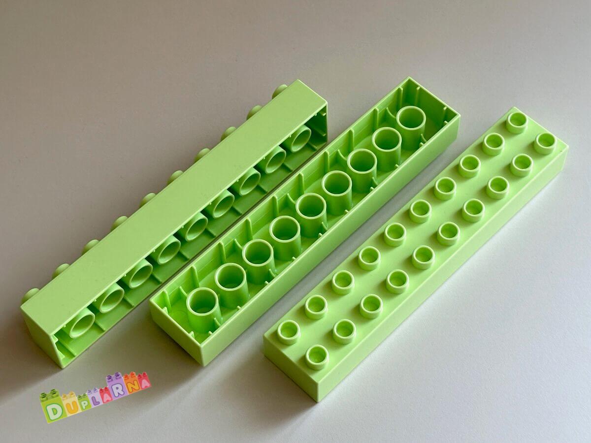Lego Duplo - kostky 2x10 zelená nová