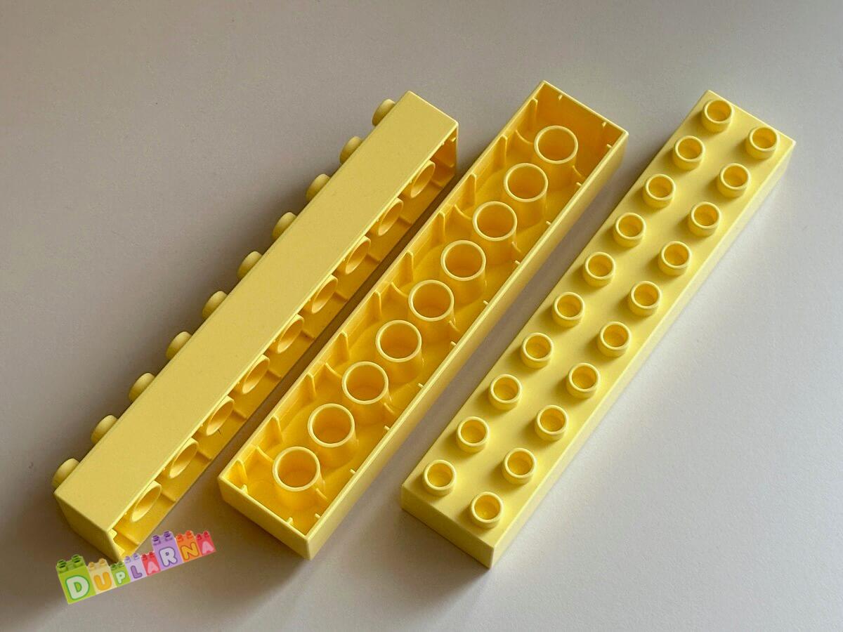 Lego Duplo - kostky 2x10 žlutá nová