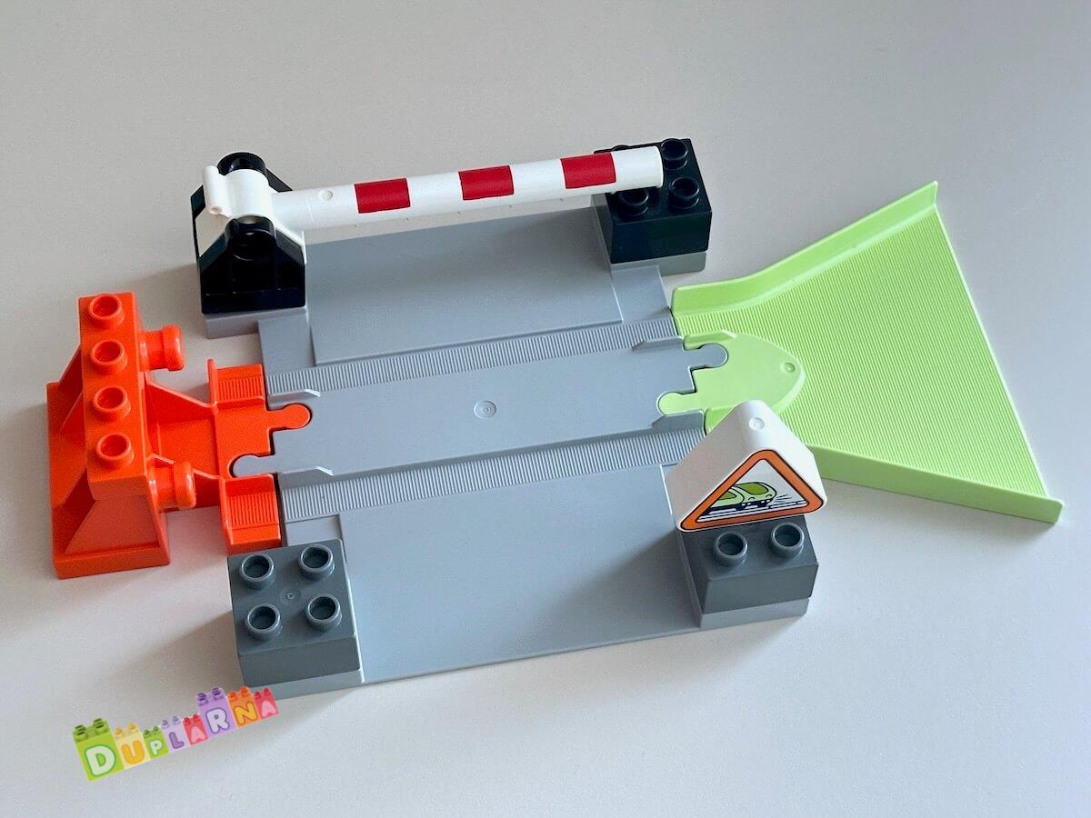 Lego Duplo koleje - přejezd + koncová kolej + nájezd