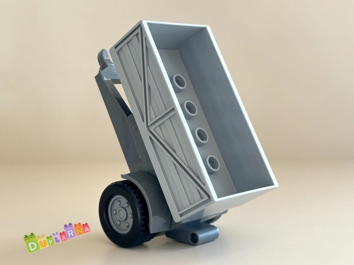 Lego Duplo šedá vlečka za traktor - valník