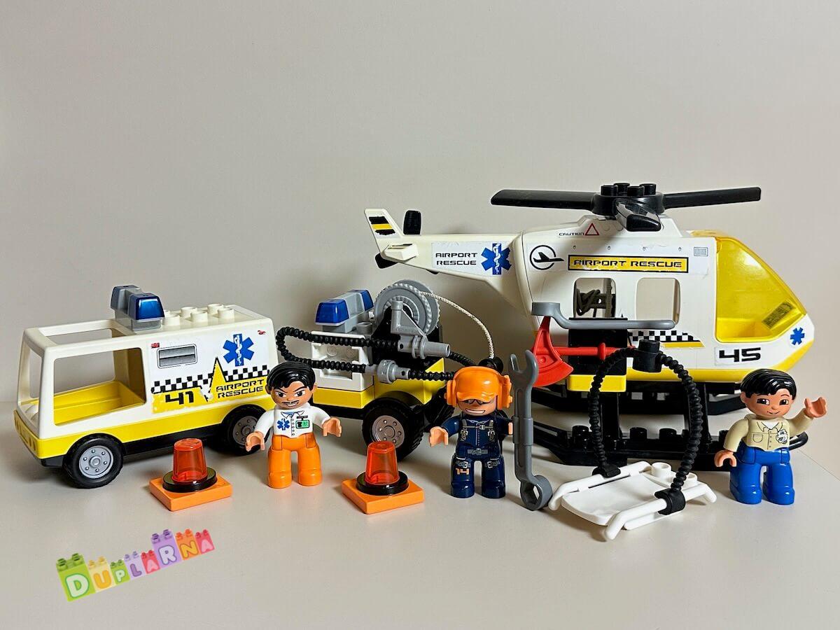 Lego Duplo 7841 - Letištní Vrtulník a sanitka - Helicopter Rescue Unit 
