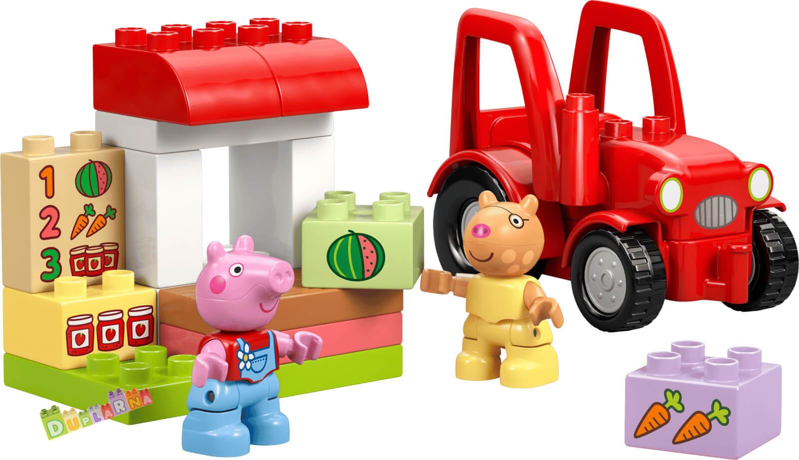 Lego Duplo 10468 - Prasátko Peppa - Traktor a tržnice