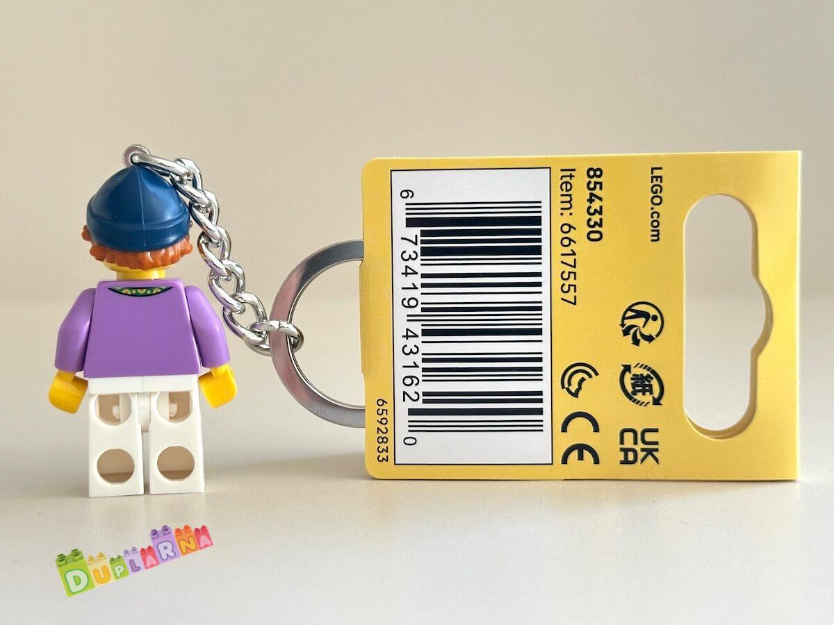 Lego 854330 klíčenka - Přívěsek na klíče – holka se slunečnicovou šňůrkou na krk