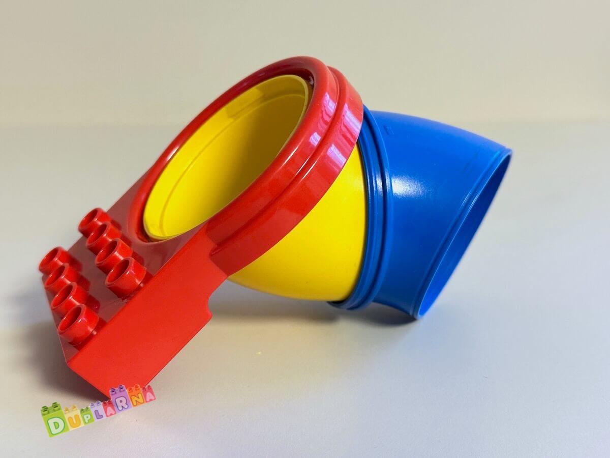 Lego Duplo - Držák + potrubí na kuličkovou dráhu