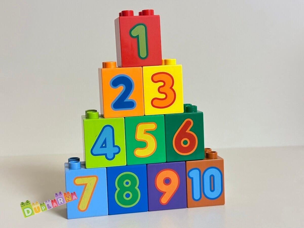 Lego Duplo Kostky s čísly, čísla 1-10