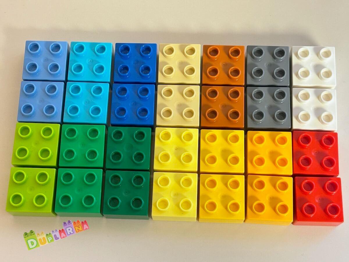 Lego Duplo kostky barevné