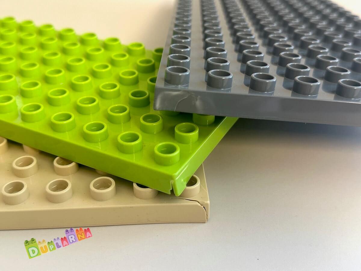 Lego Duplo Deska / podložka - 3 ks poškozené