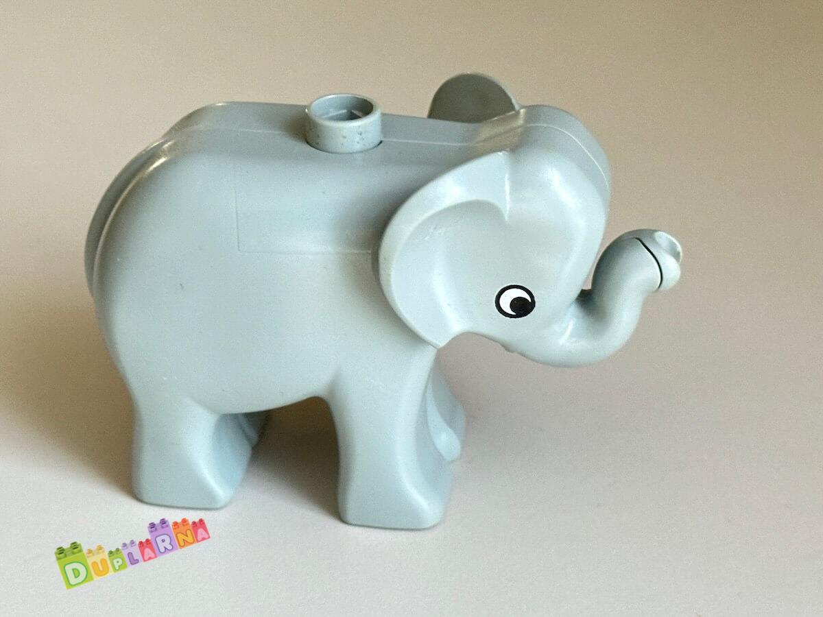 Lego Duplo Slon - slůně světle šedé