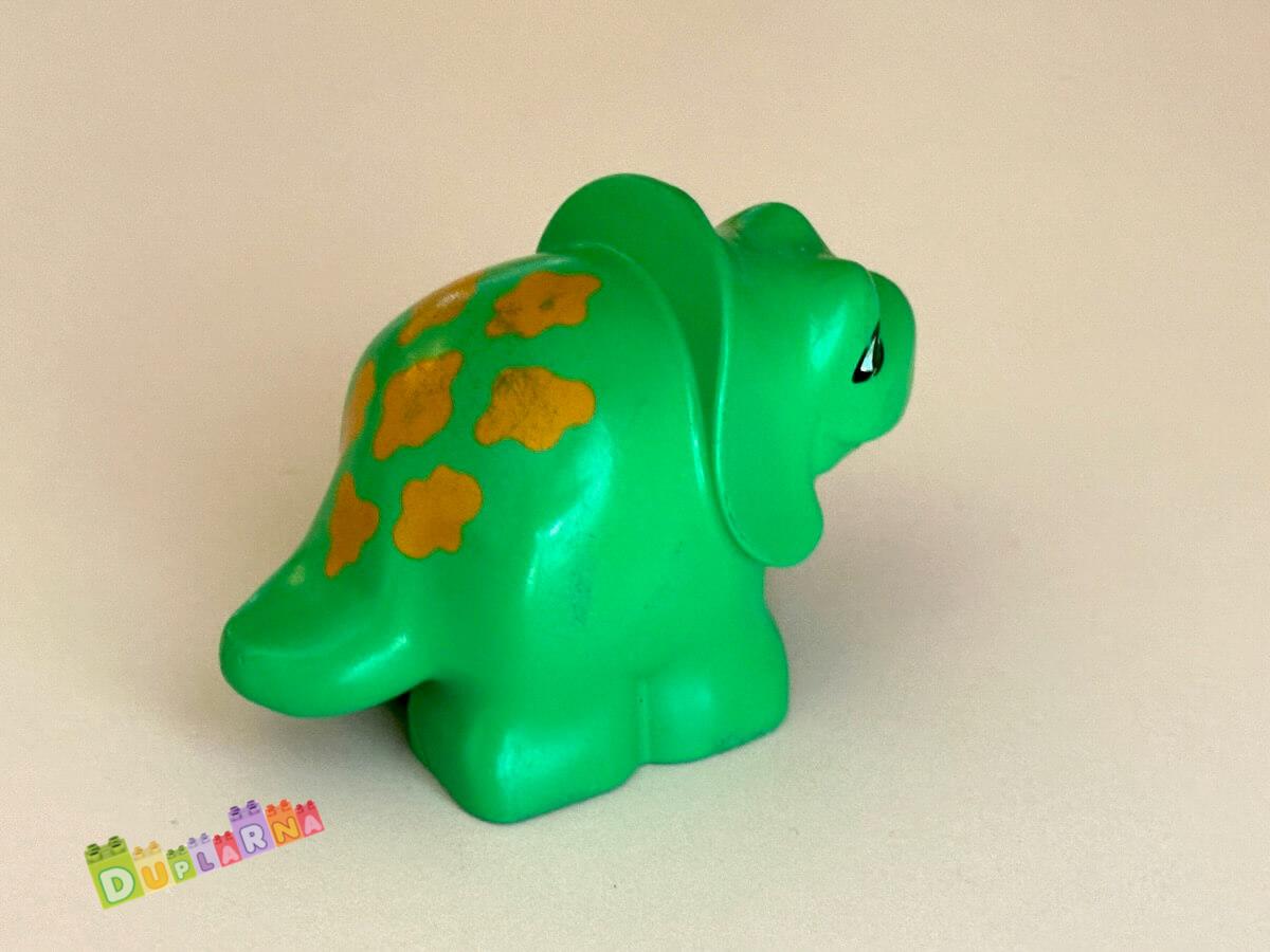 Lego Duplo DINO - dinosaurus tmavě zelený - Triceratops