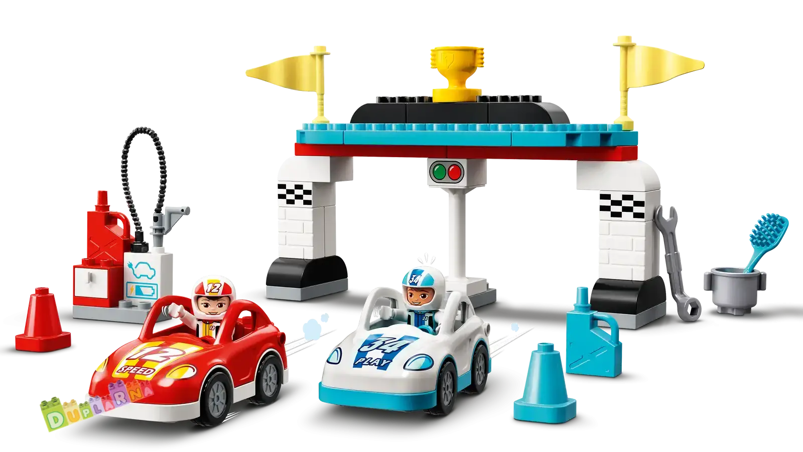 Lego Duplo Town 10947 - Závodní auta natahovací