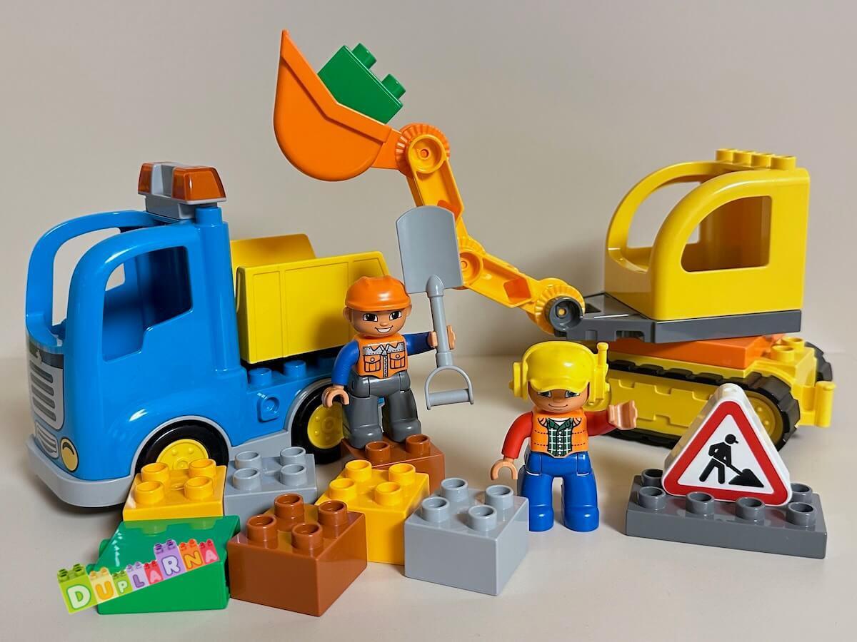 Lego Duplo Stavba - 10812 pásový bagr a náklaďák